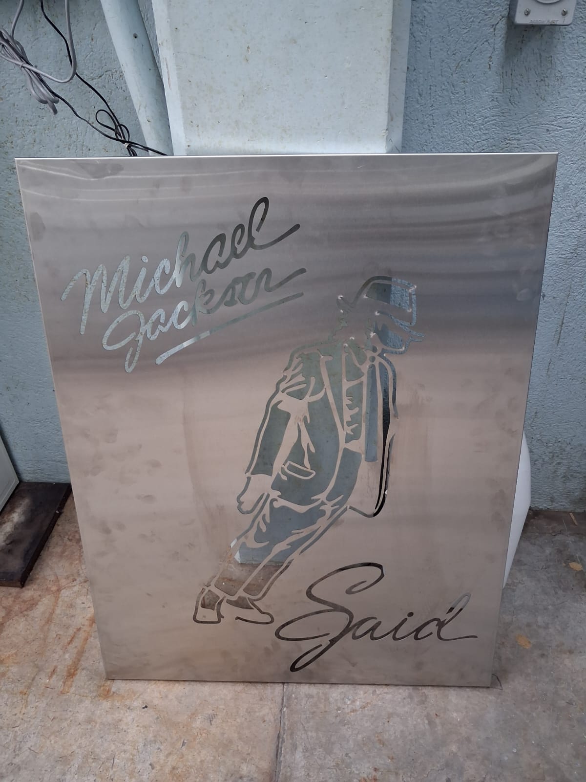 Cuadro decorativo personalizado en metal con corte láser